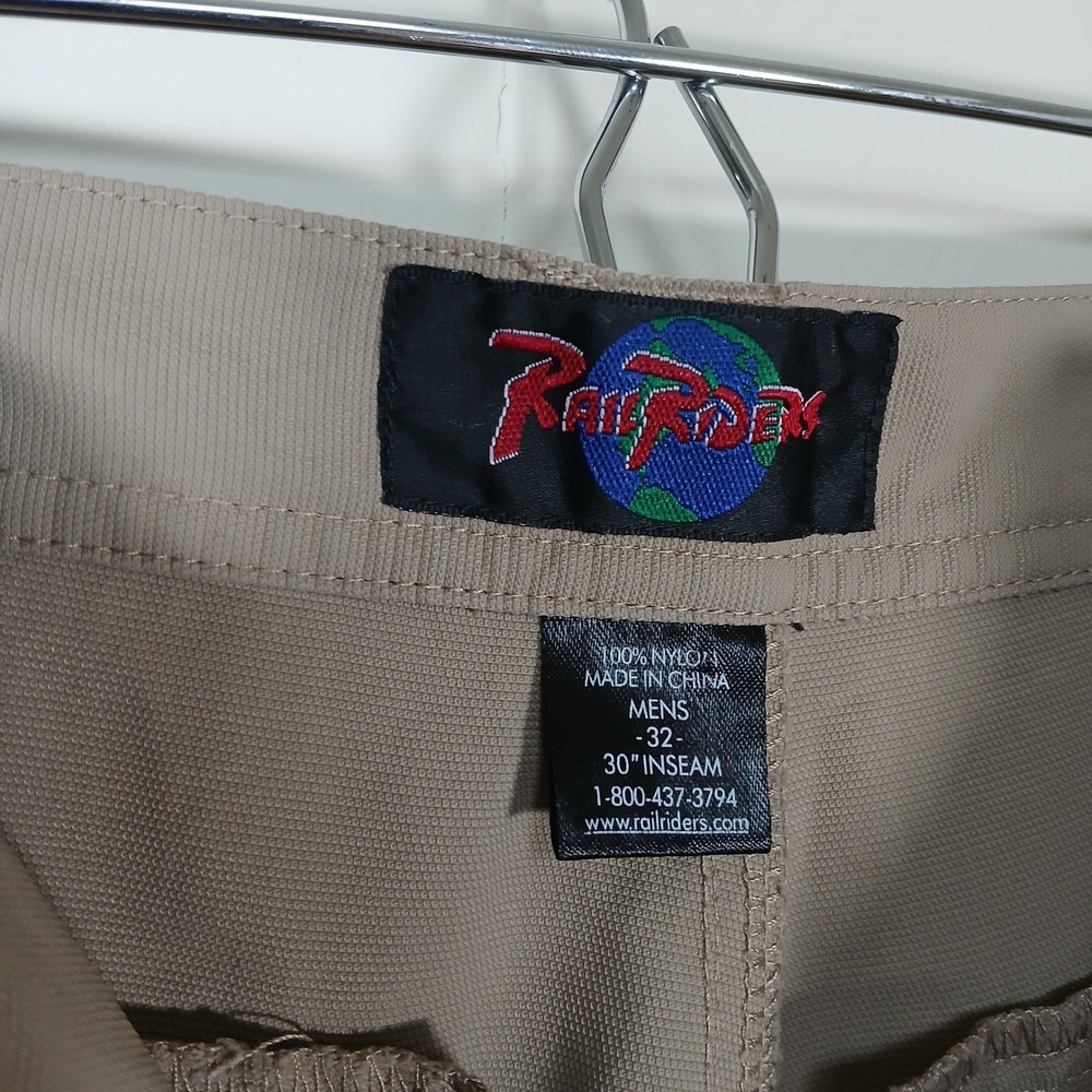 Rail Riders Pants Mens 32x30 Tan Skating Performance Trousers - Picture 11 of 11